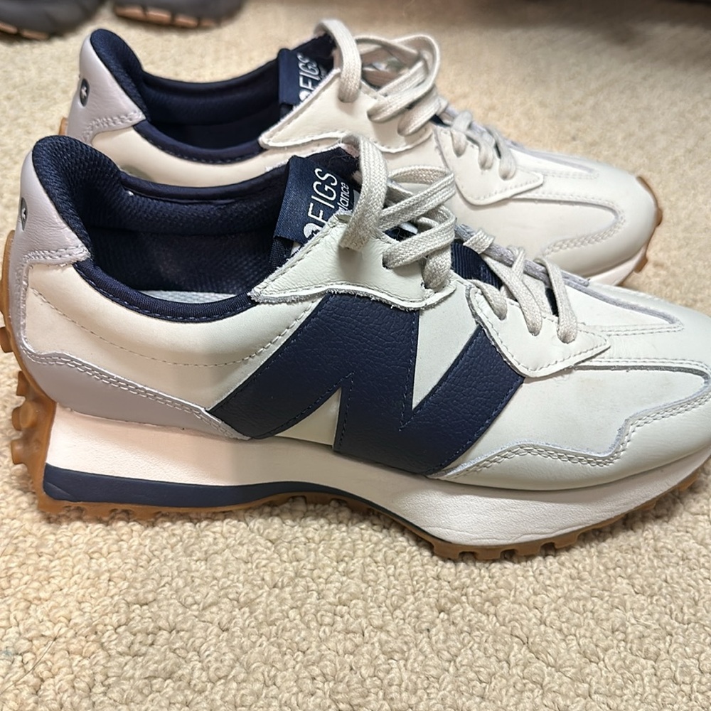 New Balance FIGS 327 Retro Leather Sneaker